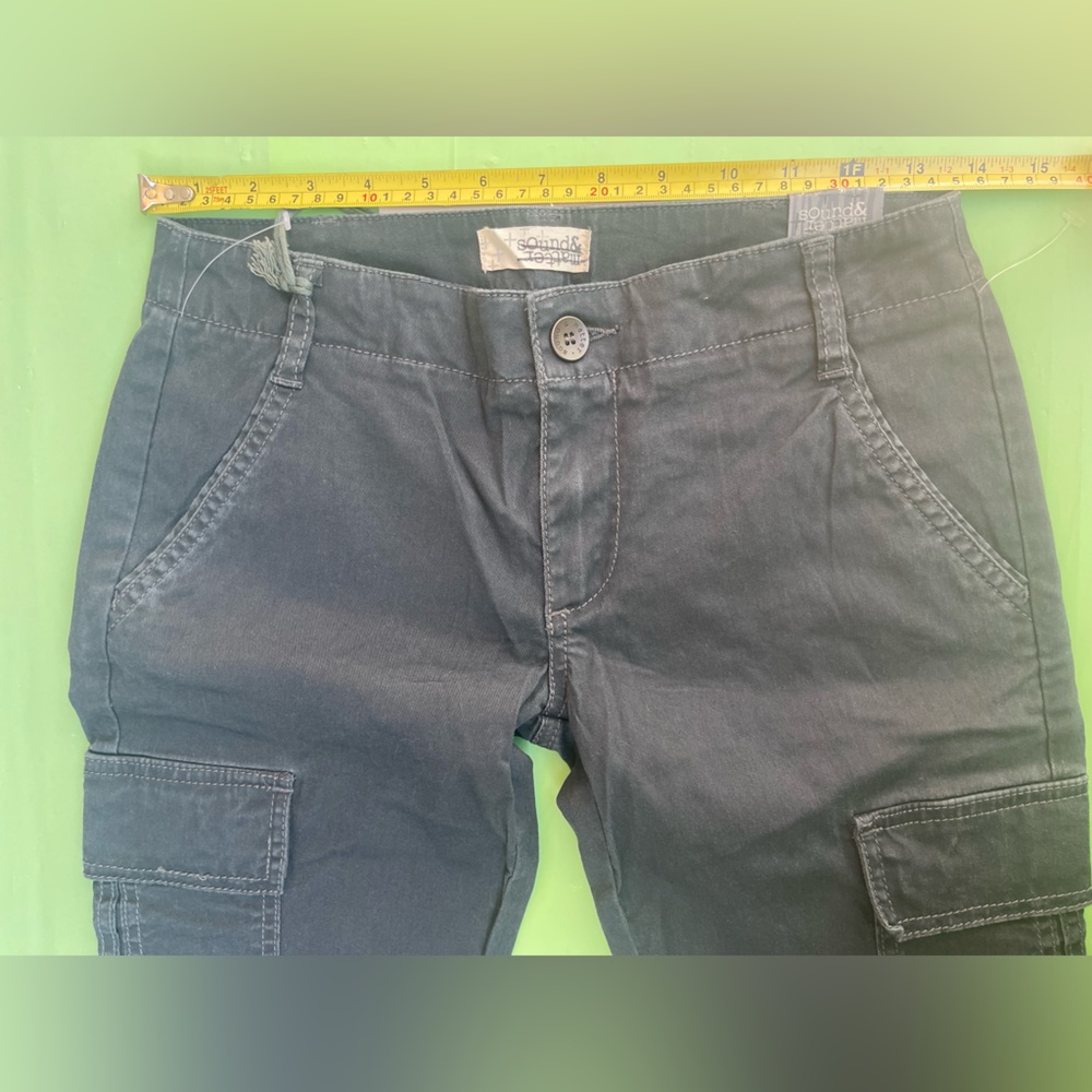 LOW RISE CARGO Sound & Matter Navy Blue Casual Pants NEW WITH TAGS SIZE 0 - Picture 12 of 14